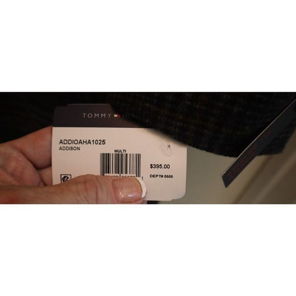 Tommy Hilfiger Men's Sz 36R Multi Addison Wool Blend Trim Fit Overcoat $395 - Picture 3 of 13